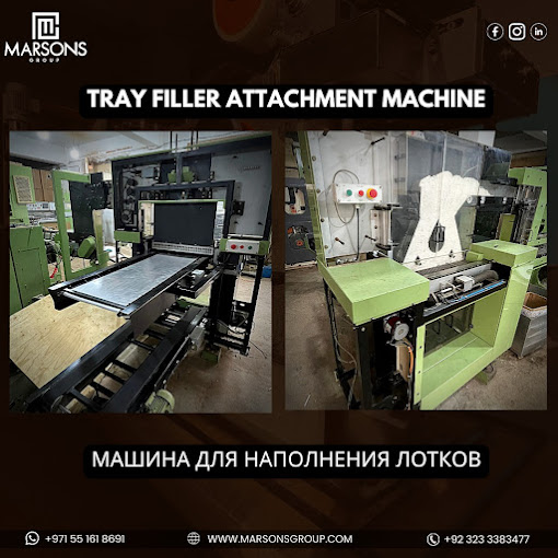 tray filler attachment machine