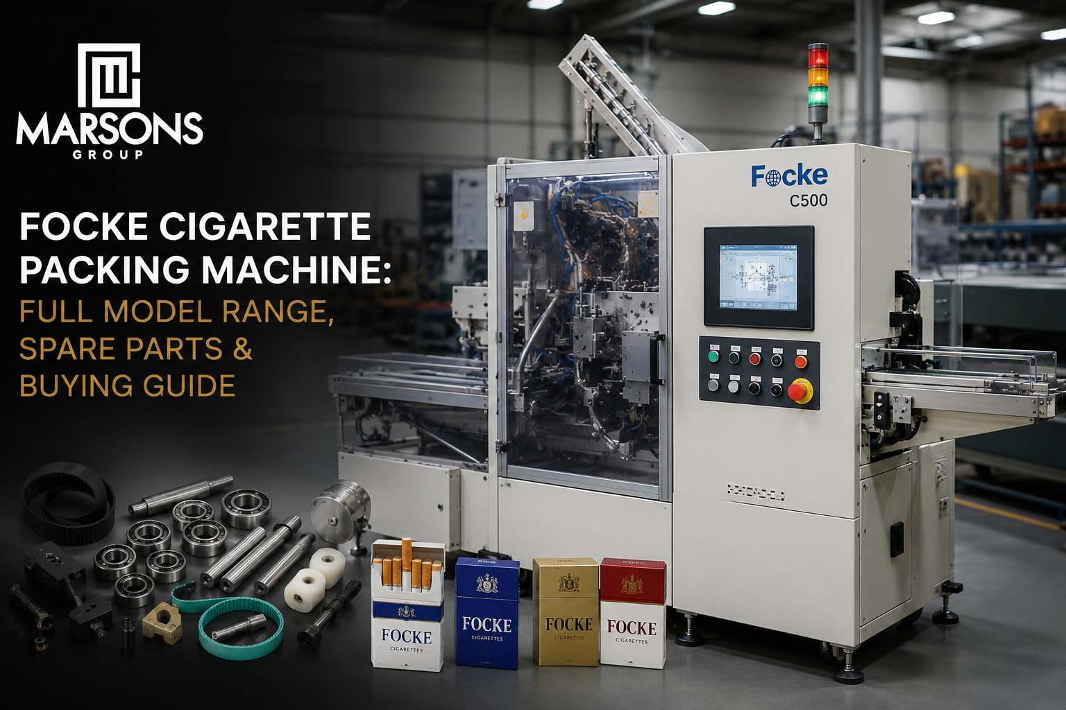 Focke cigarette packing machine