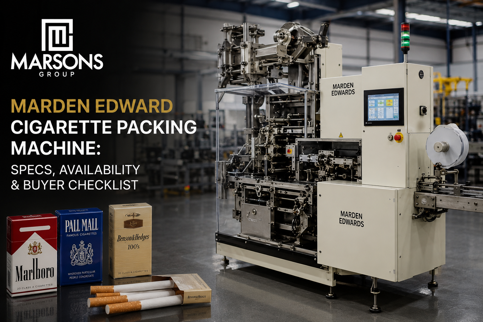 Marden Edward Cigarette Packing Machine