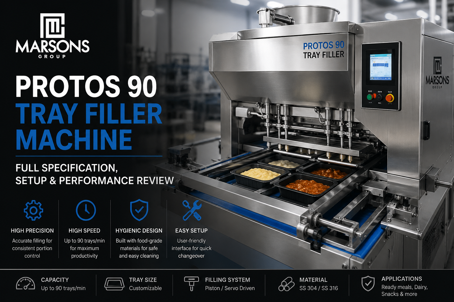 Protos 90 Tray Filler Machine