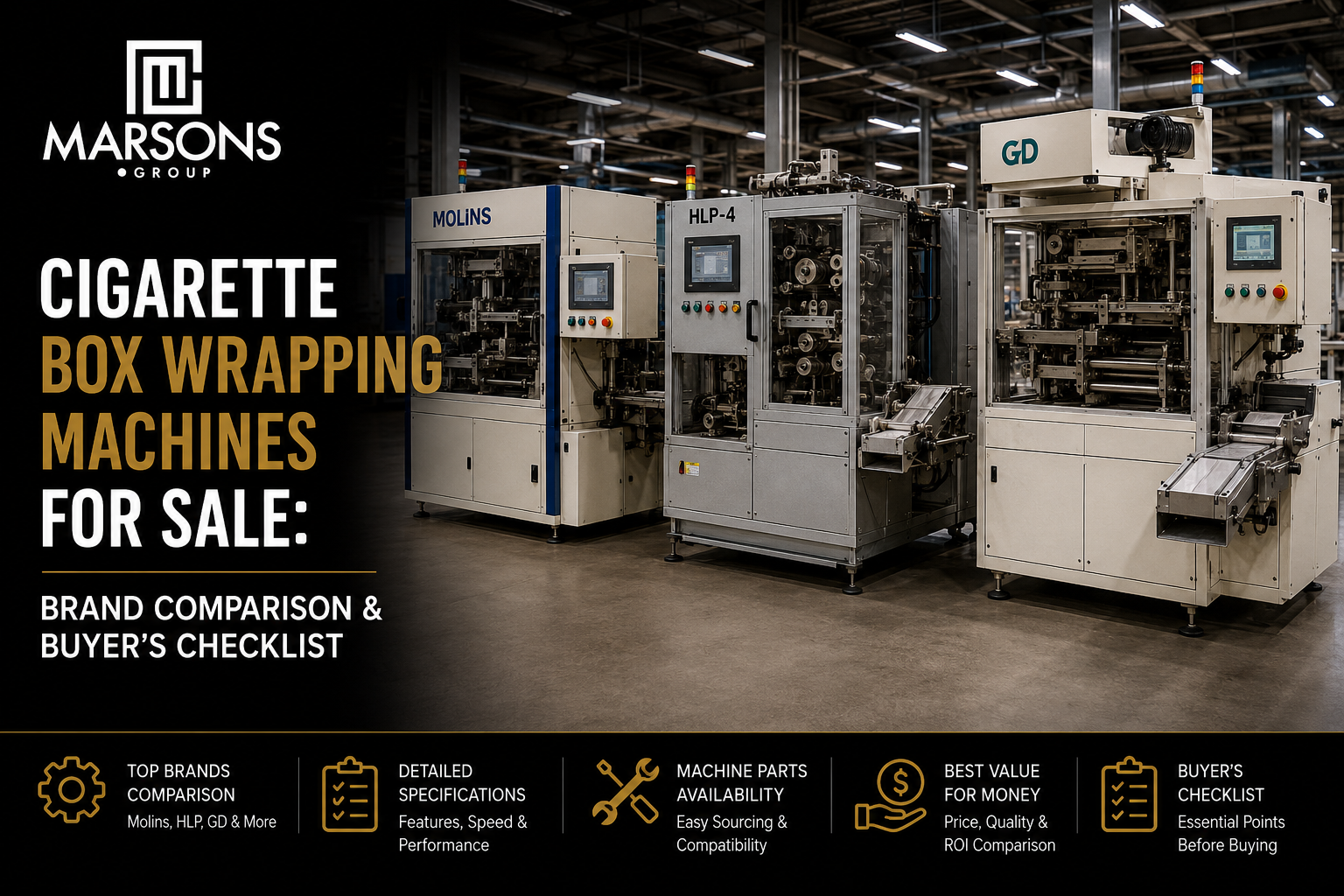Cigarette Box Wrapping Machines for sale
