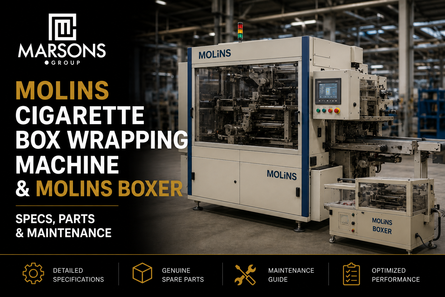 molins Cigarette Box Wrapping Machine