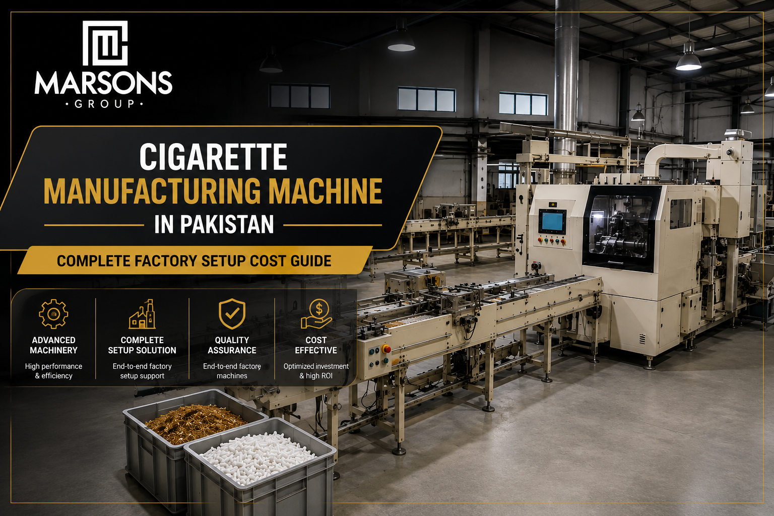 cigarette manufacturing machine in pakistan