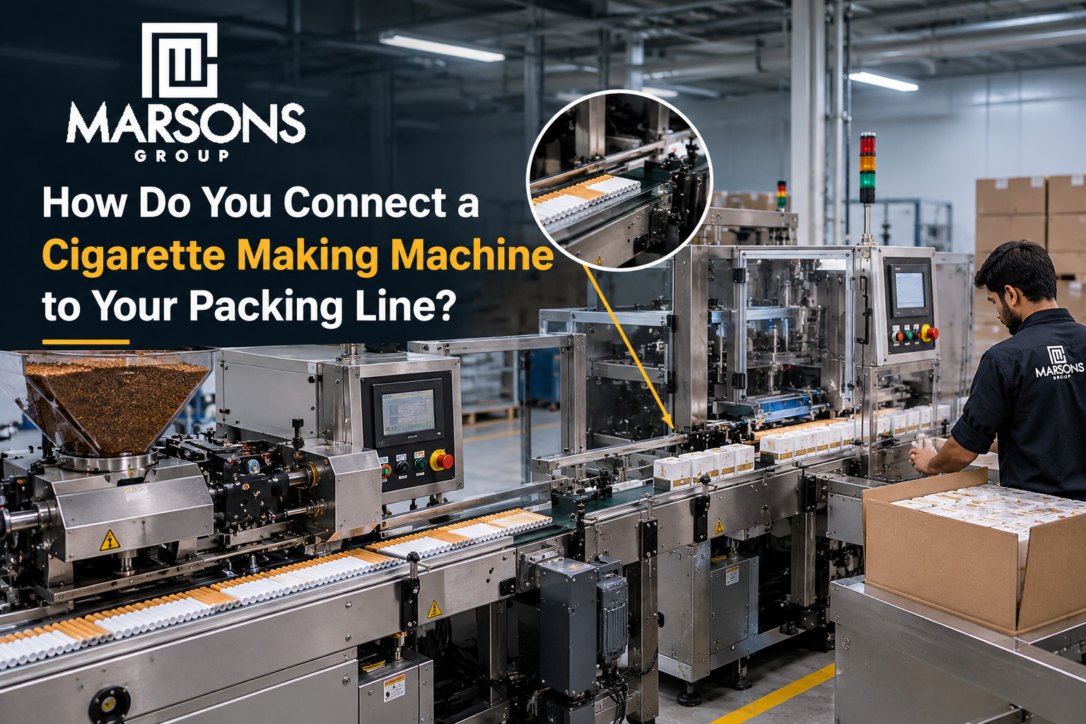 cigarette production line integration